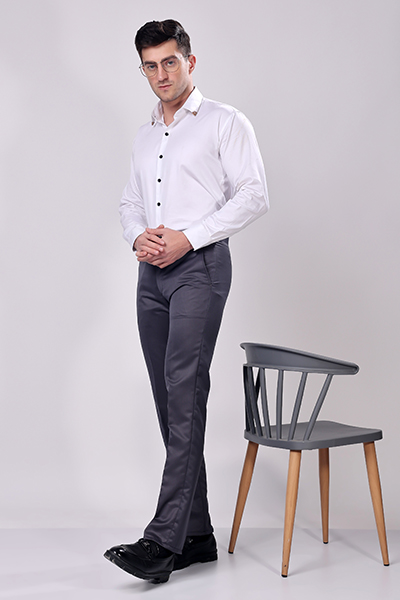 MENS DARK GREY FORMAL PANT